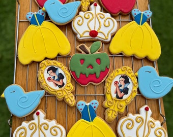 Snow White Sugar Cookies | Decorated Cookies | Biscuits | Party Favours