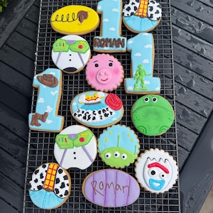 Toy Story Themed Sugar Cookies | Personalised Cookies | Party Favours | Birthday Cookies