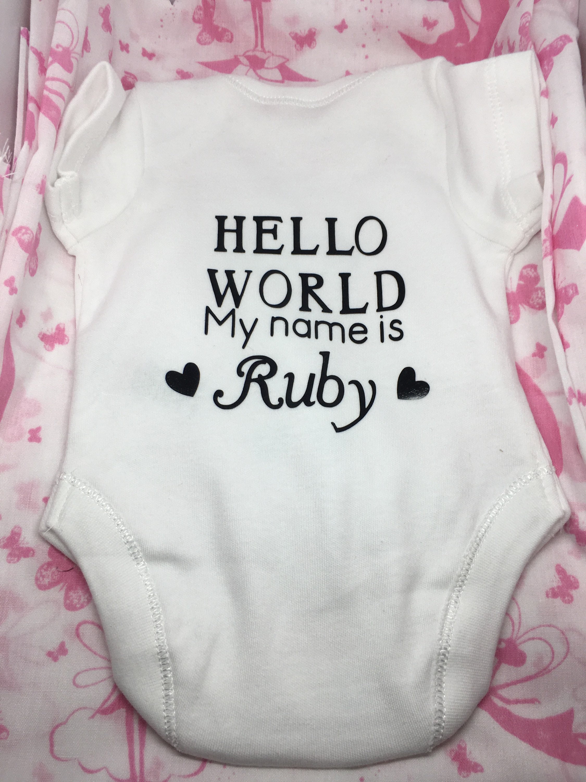 Personalised Baby Unisex Vest Bodysuit Newborn Etsy
