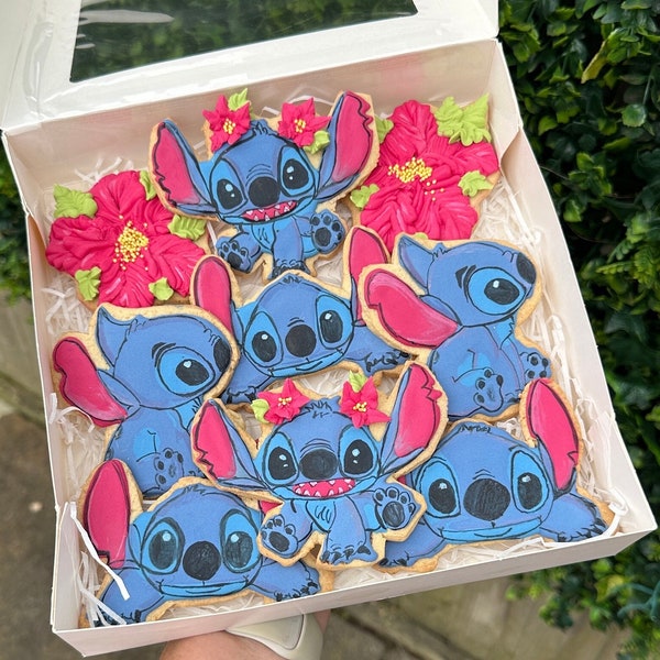 Stitch Sugar Cookies | Personalised Cookies | Favourite Films