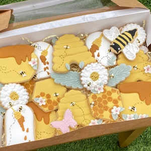 Bee Themed Sugar Cookies | one dozen | Bee mine |  Mummy to bee