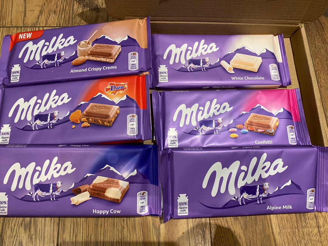 Buy Milka Chocolate Letterbox Gift Chocolate Selection Daim Confetti White Chocolate Alpine Milk