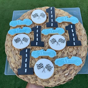 Car Cookies | Two Fast Cookies | Happy Birthday | Too fast | cars | Tyres | party pack | one dozen