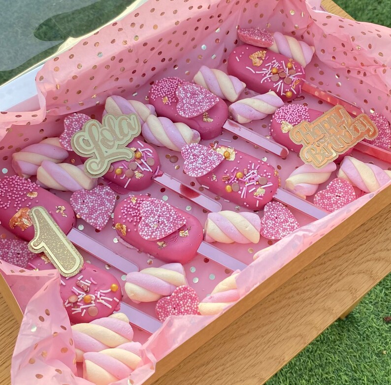 Cakesicles Birthday Cakesicles Treat Box Personalised Etsy UK