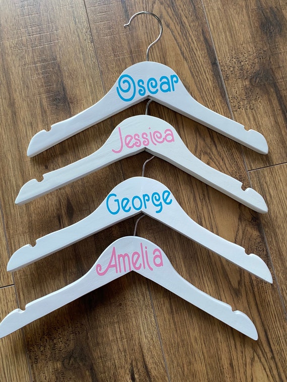 Personalised Hangers, Personalised Clothes Hanger, Personalised Baby  Hanger, Child Coats Hanger, Kids Coat Hangers, Baby Hangers - any name