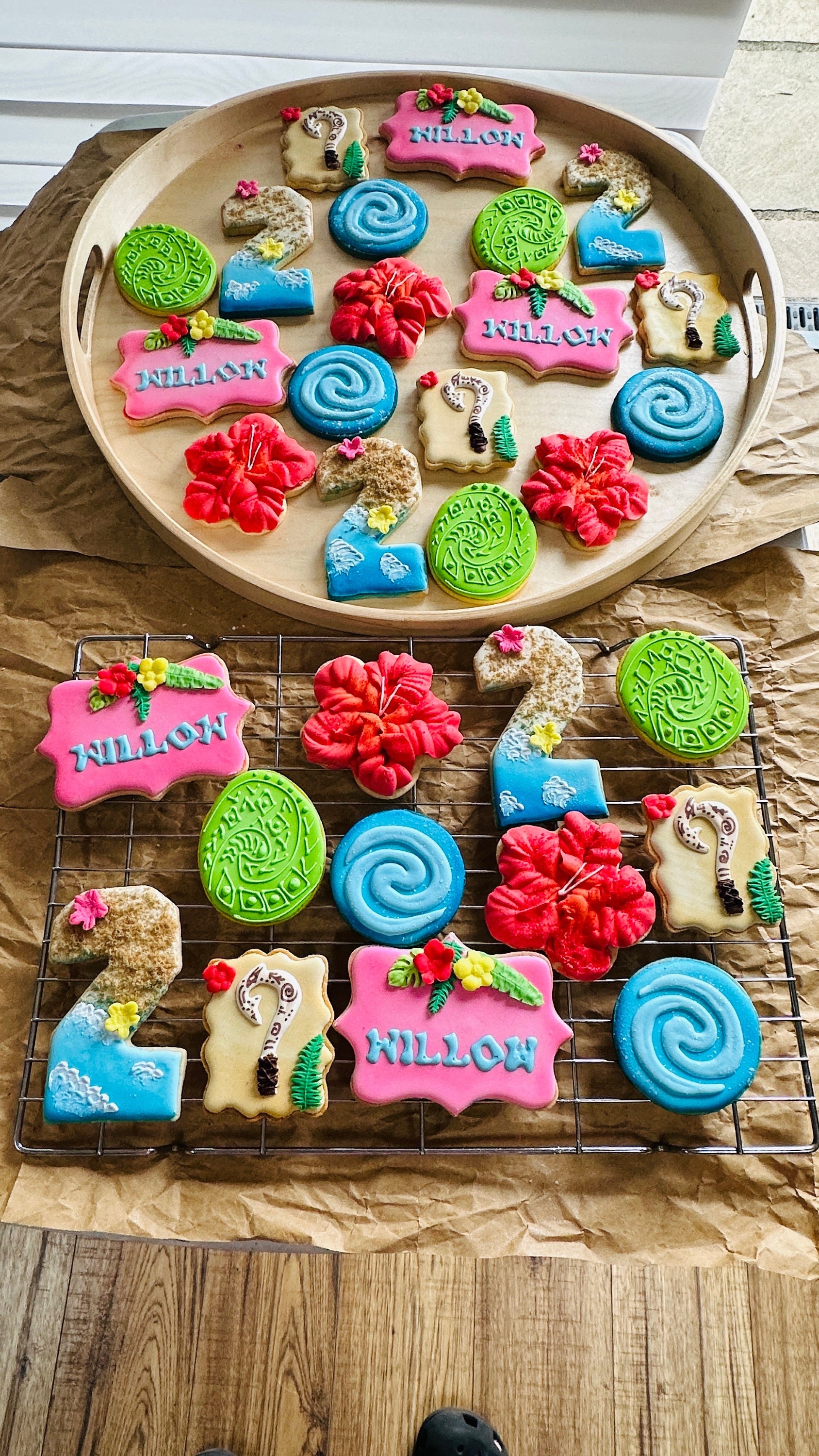 Moana Sugar Cookies | Personalised Cookies | Favourite Films | Oceania