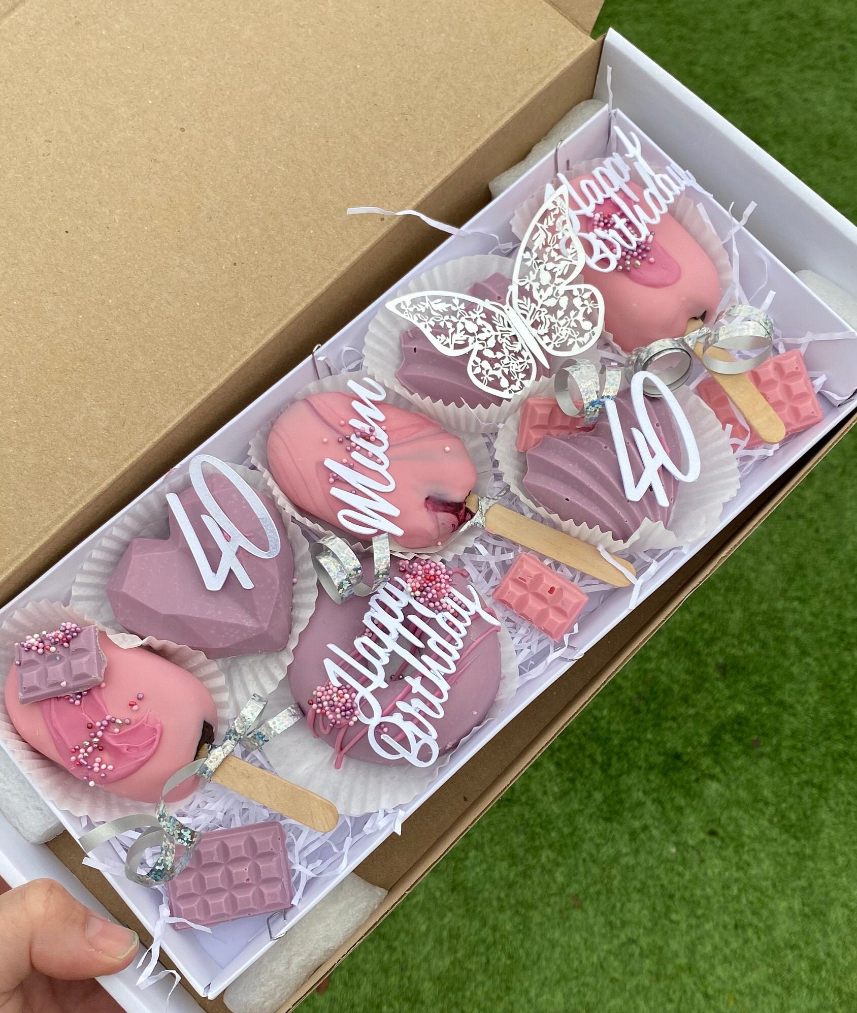 Cakesicles Birthday Cakesicles Treat Box Personalised Etsy