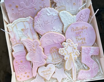 Fairy Biscuits, Fairy Themed cookies, Personalised Gift