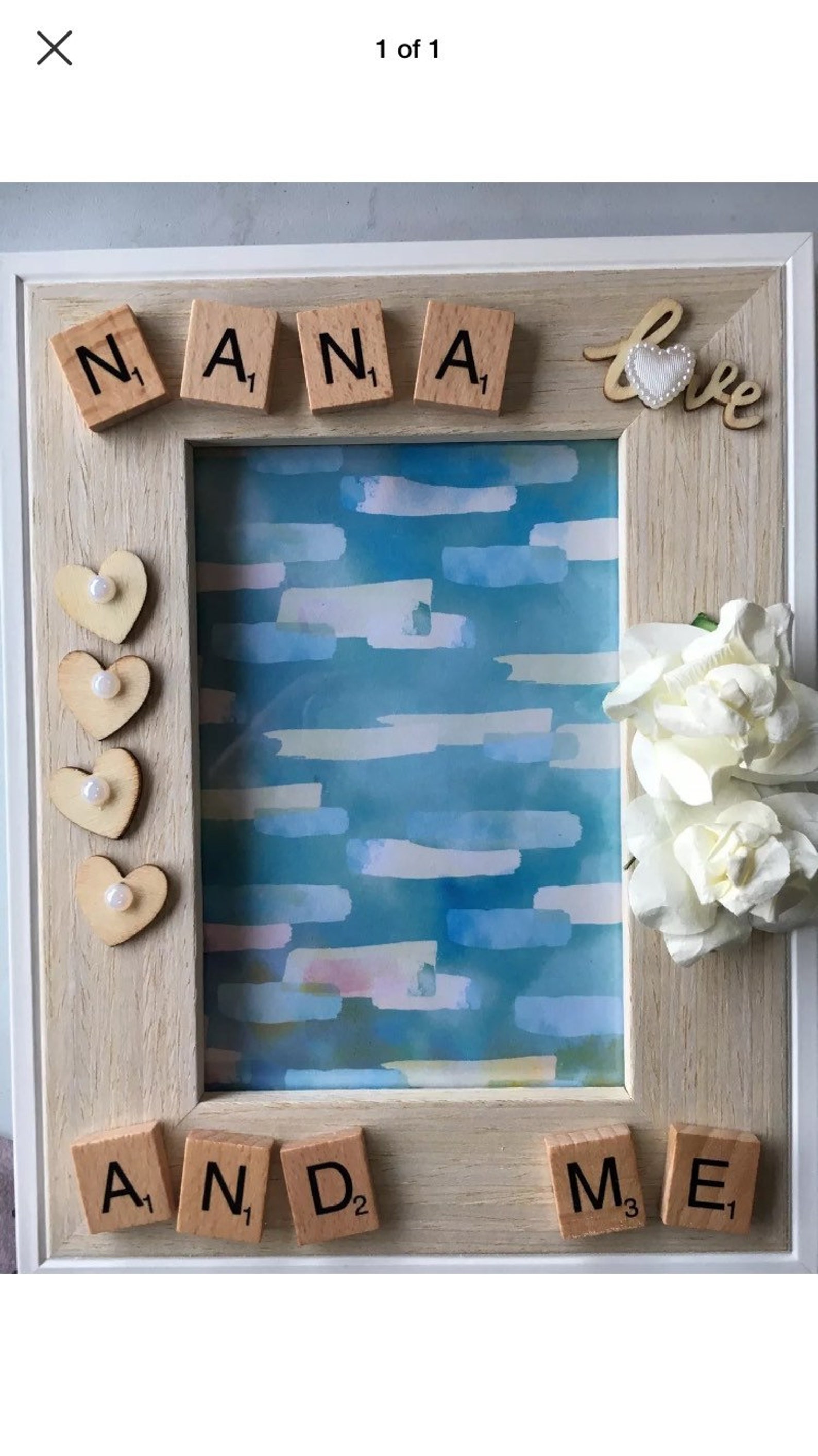 Nana and Me picture frame scrabble frame Christmas Gift Etsy