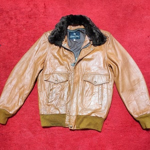 Golden Fleece Leather Jacket - Etsy