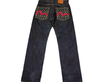 Evisu Denim Pants Big logo