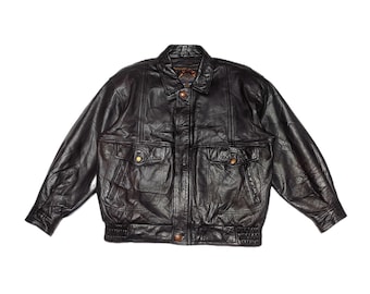 Vintage YSL Yves Saint Laurent Leather Jacket Large - Etsy