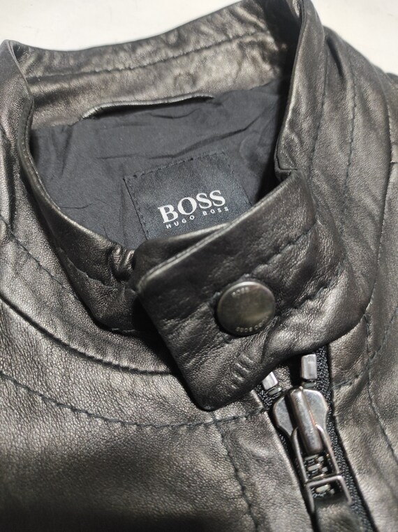 ジャケット・アウター BOSS Italian Lamb Nappa Leather HUGO BOSS Italian Lamb Nappa Leather