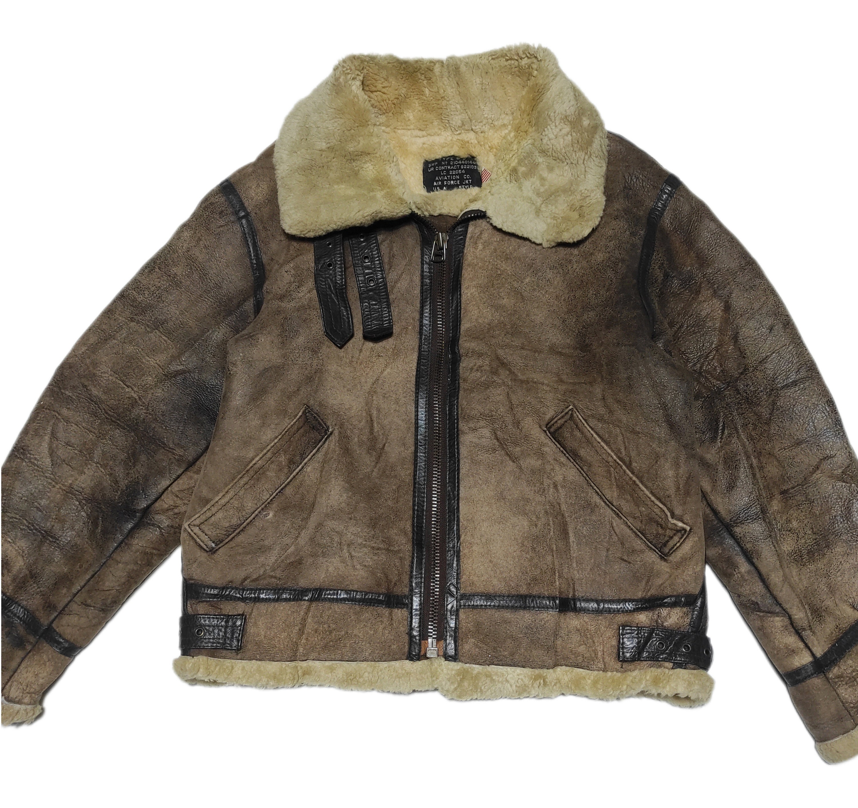 Flight Bomber Shearling Jacket Type B-3 Air Force by