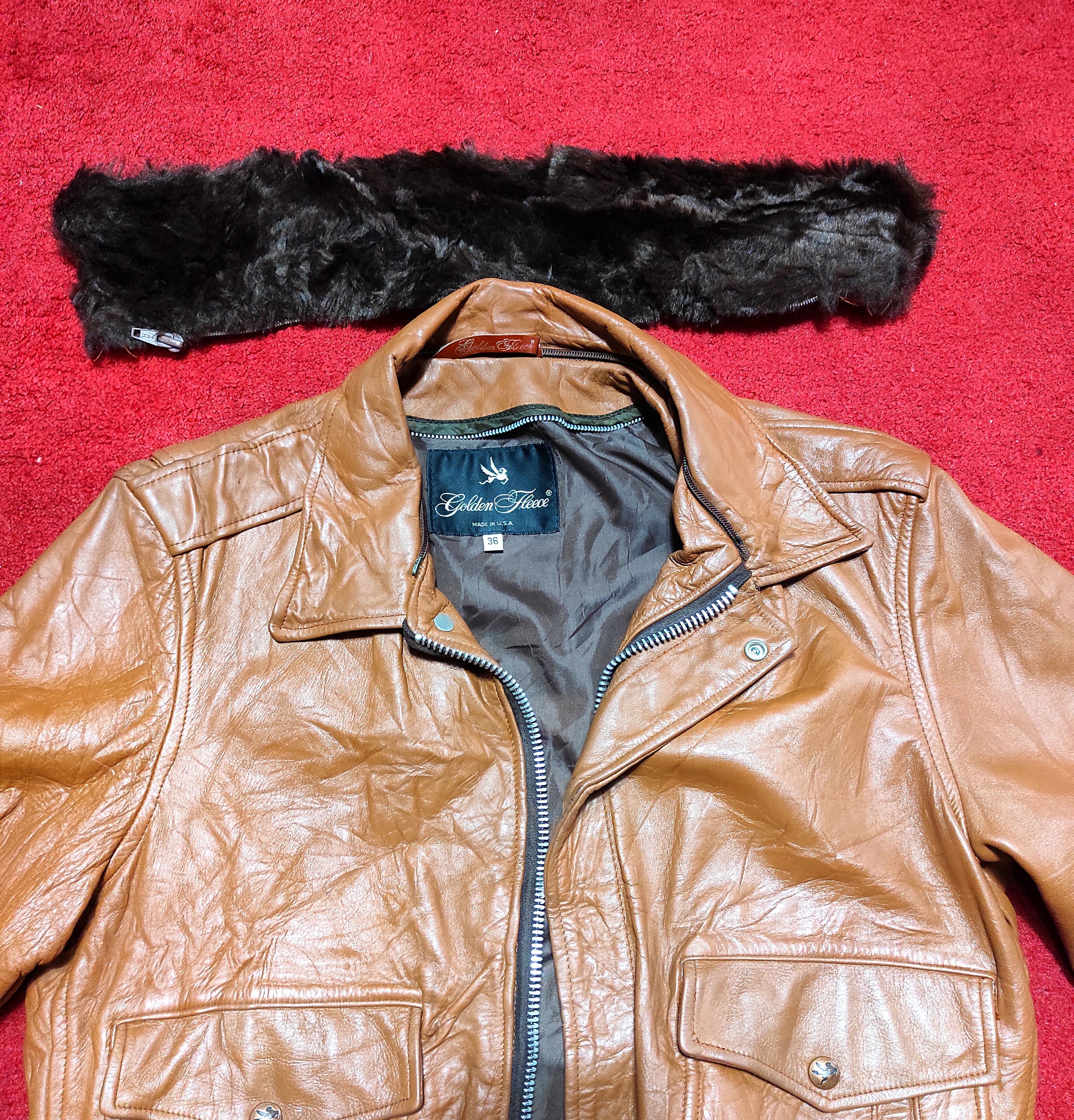 ジャケット・アウター 60s 70s golden fleece A-2 leather jacket Vintage 