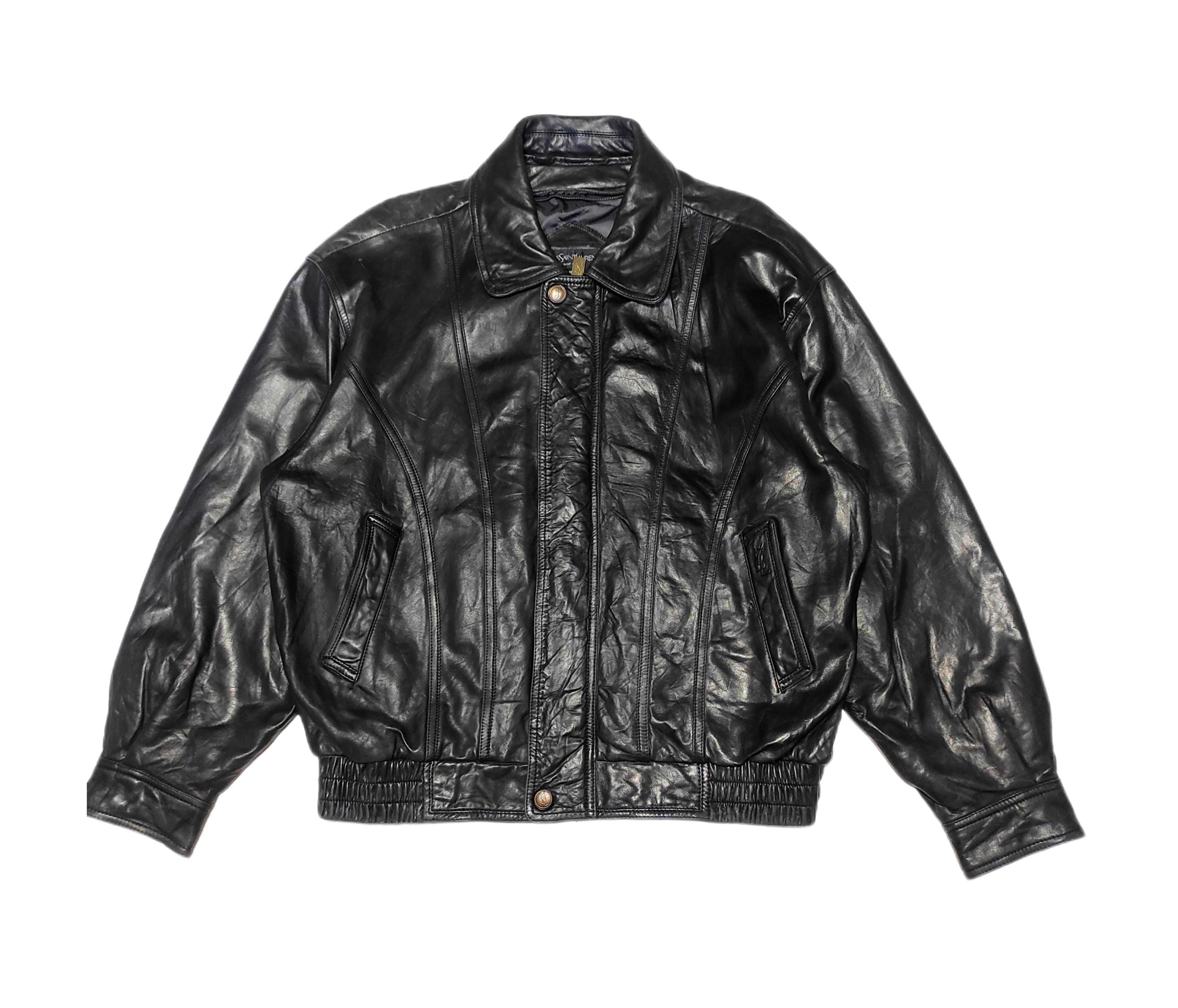 Hedi Slimane Leather Jacket - Etsy