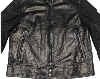 HUGO BOSS Italian Lamb Nappa Leather Jacket - Etsy