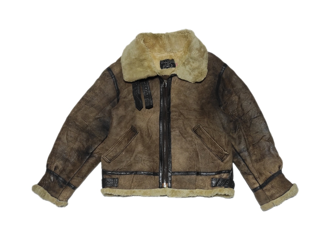 Flight Bomber Shearling Jacket Type B-3 Air Force by Aviation Co