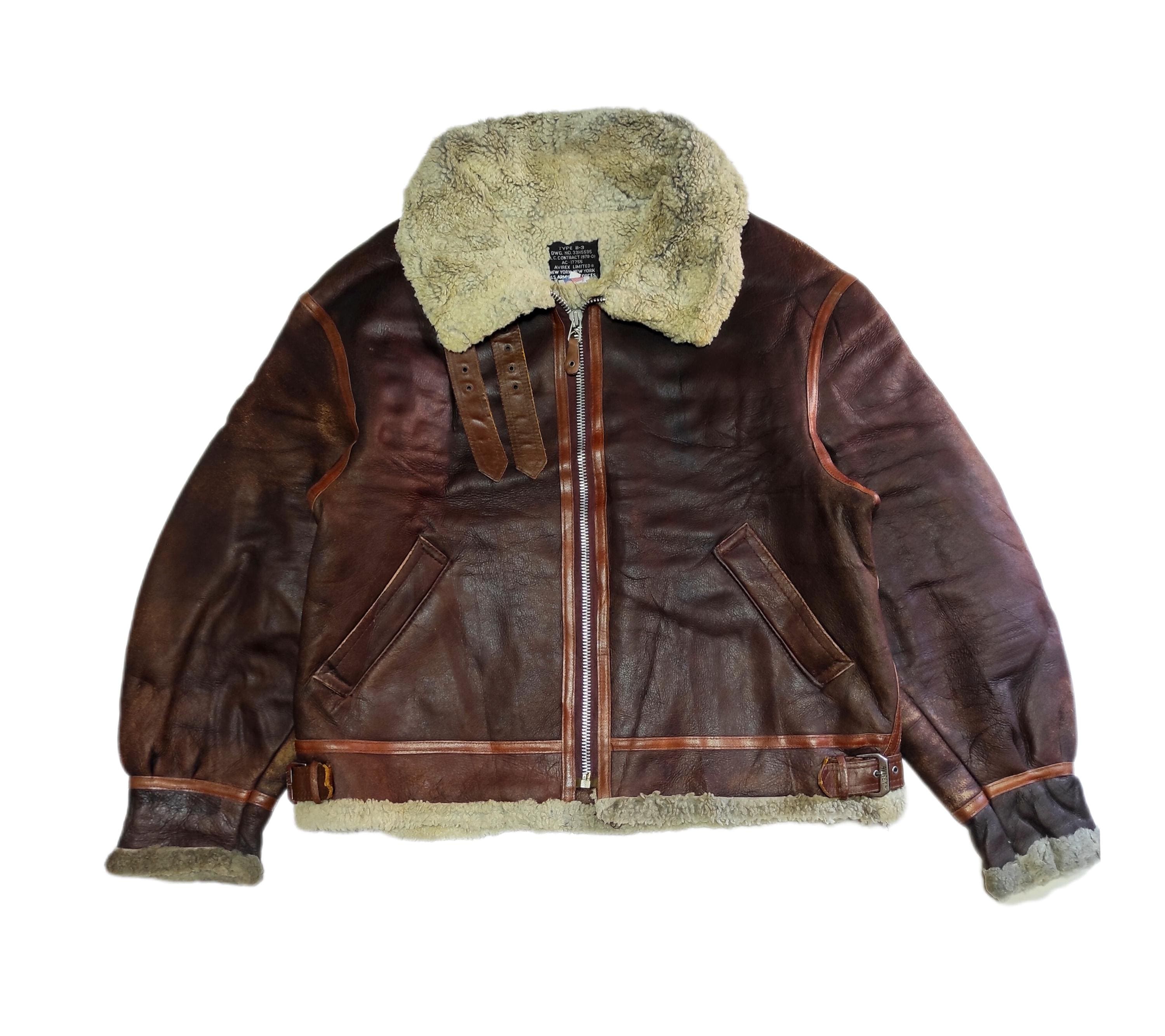 AVIREX Ｂ3 Vintage Avirex Bomber Jacket Type B3 - Etsy Canada