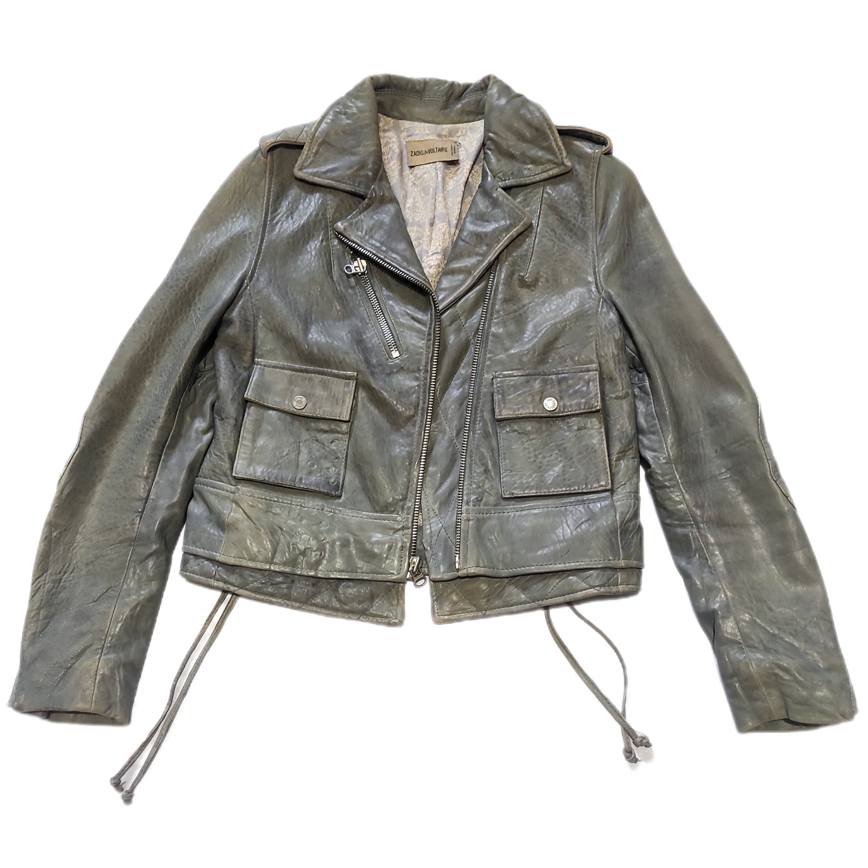 Zadig & Voltaire Leather Biker Jacket: Rock N' Roll Style - Etsy