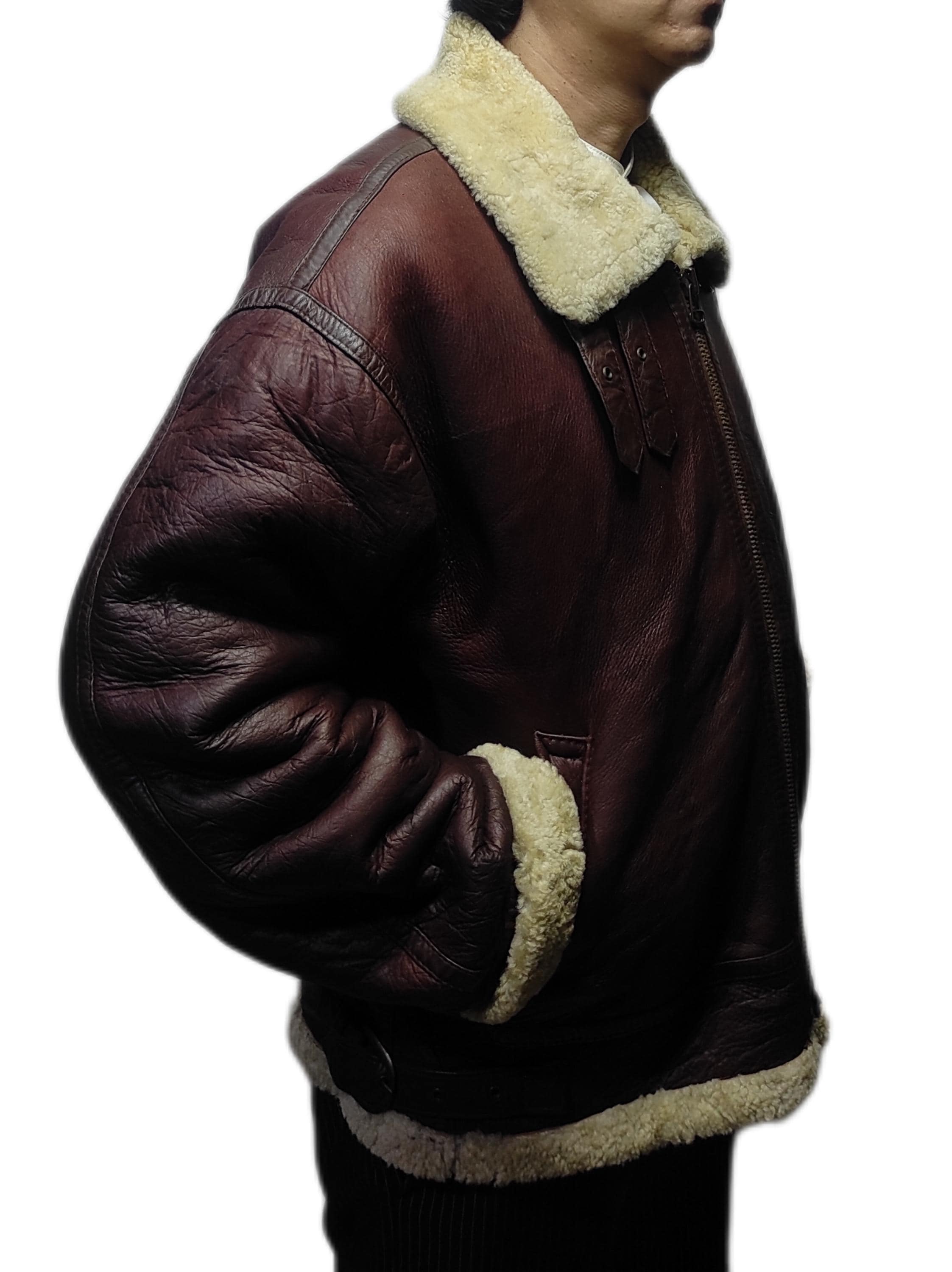 Vintage B3 Genuine Leather Bomber Jacket - Etsy