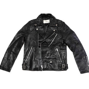 Biker black jacket vivastudio Premium Leather