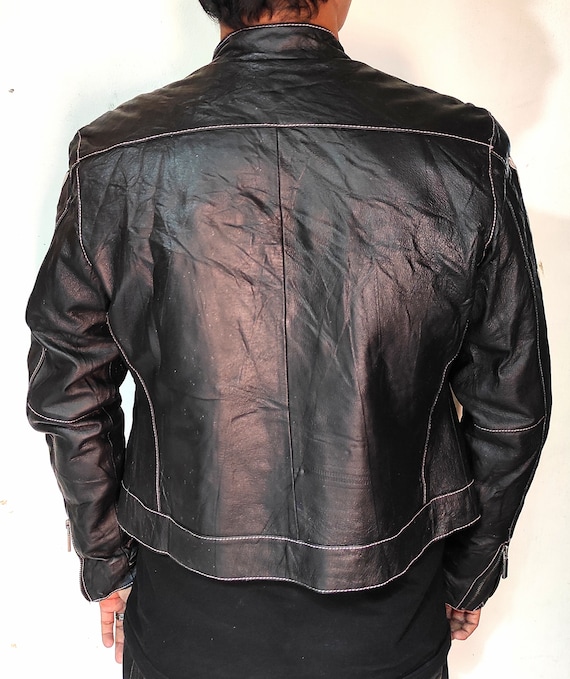 Beautiful Playboy Leather Jacket Embriodered Logo - image 10