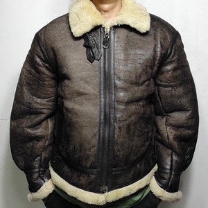 Beautiful Shearling Bomber Type  B-3 Jacket