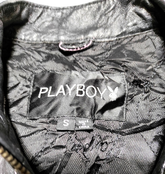 Beautiful Playboy Leather Jacket Embriodered Logo - image 6