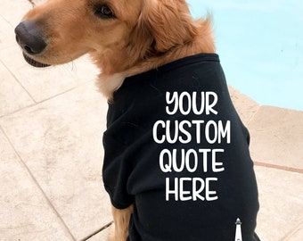 Personalized Large Dog T-shirt