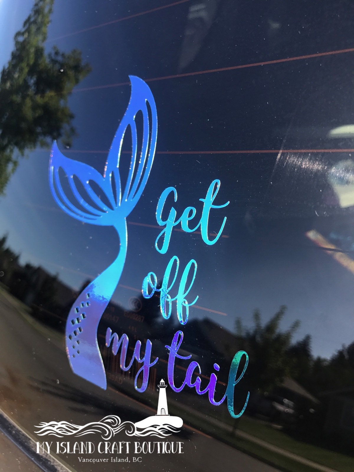 Get off my tail mermaid decal deals
