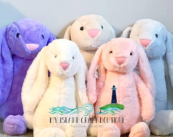 Personalized Stuffed Bunny, Stuffed Bunny Rabbit, Easter Bunnies