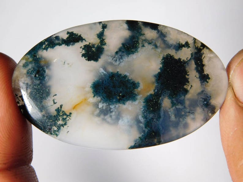 mm Tree Quartz Gemstone,Natural Top Quality Tree Quartz Loose Stone,Handmade Semi Precious 51Cts. Amazing Tree Quartz cabochon,AAA 47X27