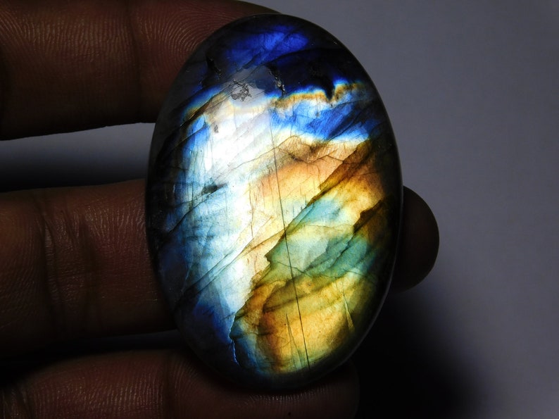 52X35 mm Amazing Labradorite Spectrolite Cabochons Spectrolite Gemstone Natural Top Quality Handmade Labradorite Loose Stone 112Cts.