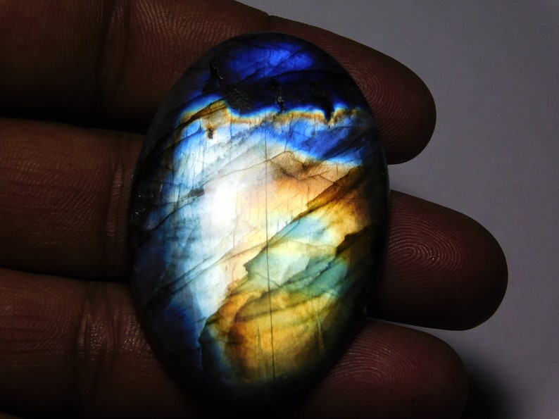 52X35 mm Amazing Labradorite Spectrolite Cabochons Spectrolite Gemstone Natural Top Quality Handmade Labradorite Loose Stone 112Cts.