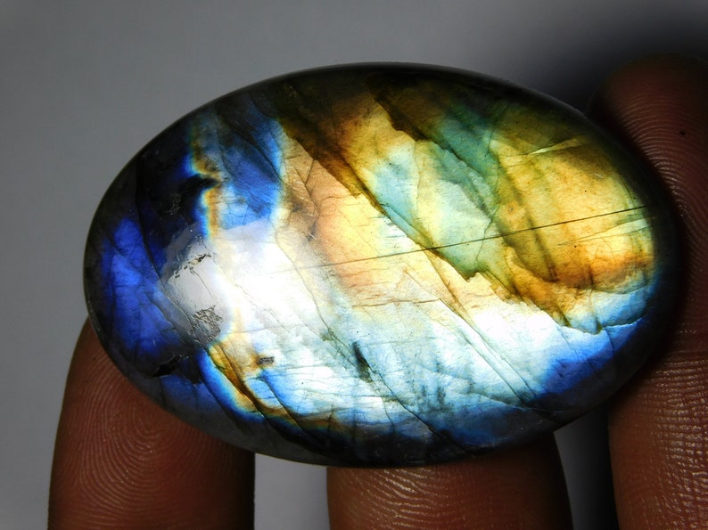 52X35 mm Amazing Labradorite Spectrolite Cabochons Spectrolite Gemstone Natural Top Quality Handmade Labradorite Loose Stone 112Cts.