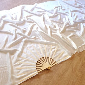 Queen Size Fan Set // Snow White // 15.5 inch Staves // Made to Order 2-6 week creation time