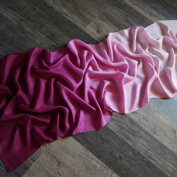 20x70 inch Voi Veils // Rose Petal // poi not included // 8mm silk //