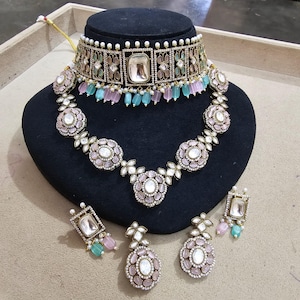 Green Kundan Choker Set: Sabyasachi Inspired Bridal Jewelry