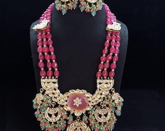 Indian Bollywood Polki Kundan Wedding Necklace: Bridal Jewelry