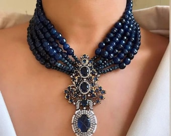 Kundan Meena Choker Set: Indian Wedding Necklace with Earrings