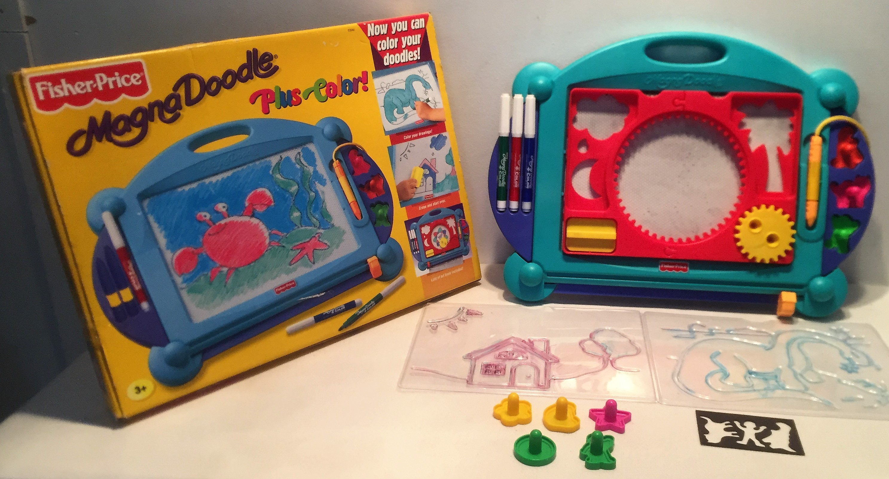 Magna Doodle Drawing Fisher Price Complete Working Great Etsy