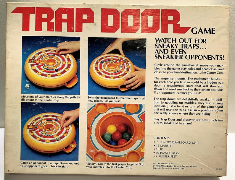 1982 Trap Door Game Milton Bradley Complete In Great Condition Etsy
