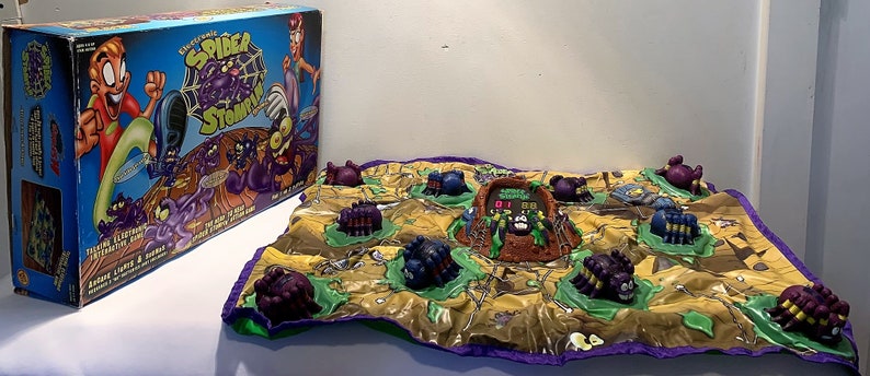 Toy Biz Spider Stompin Whac A Mole Game Working In Great Etsy