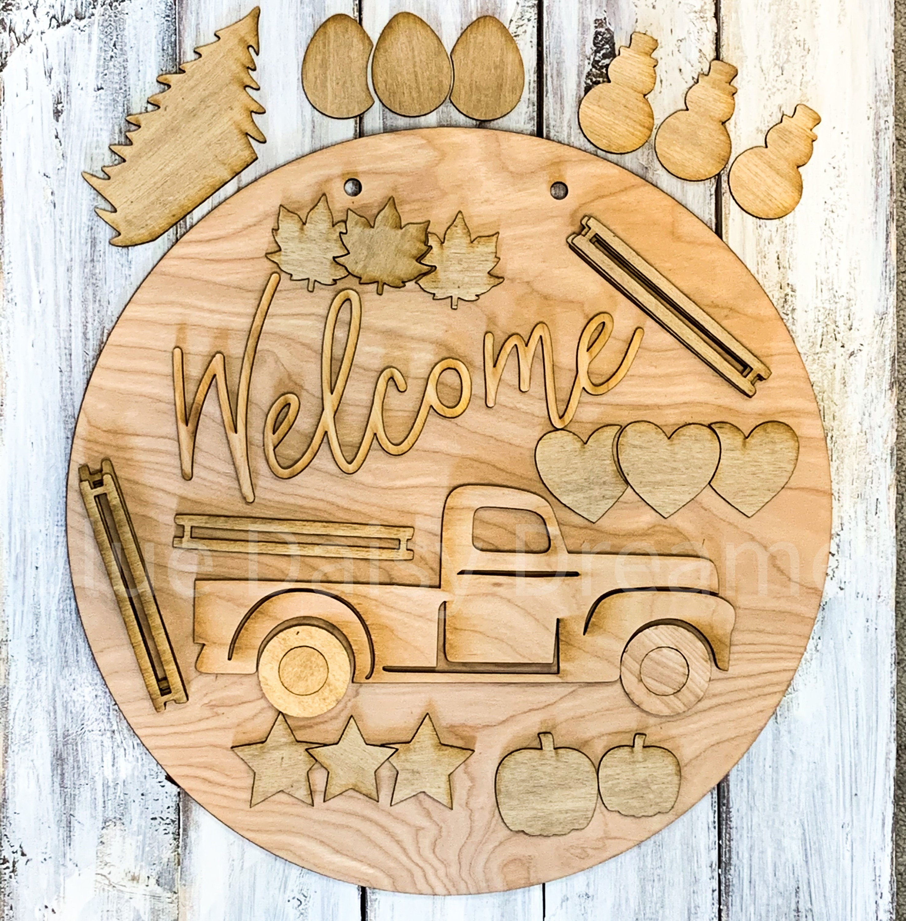 Interchangeable Welcome Sign DIY - Slay At Home Mother