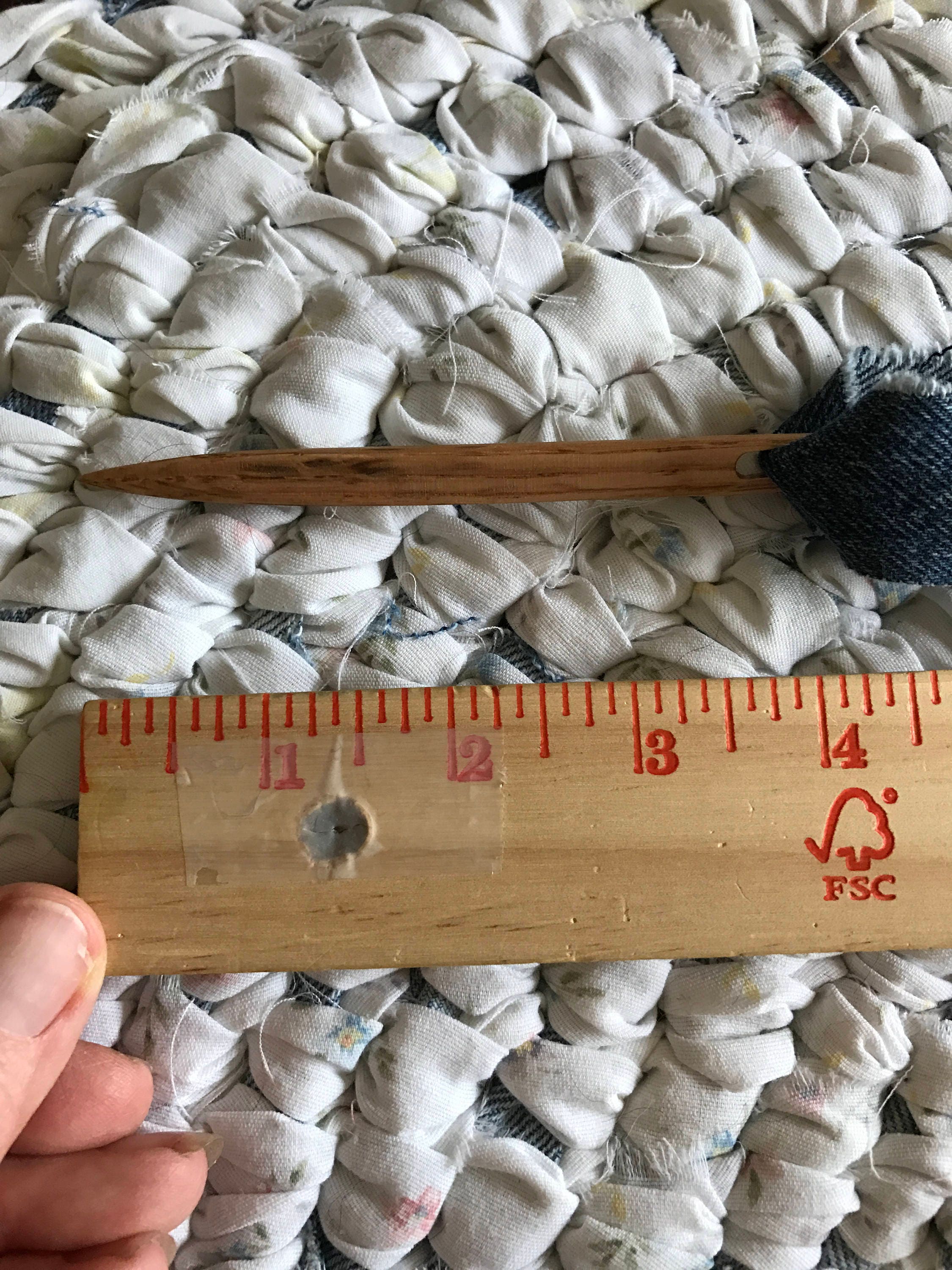 Wooden Rag Rug Needle Amish Knot Needle Toothbrush Style Etsy