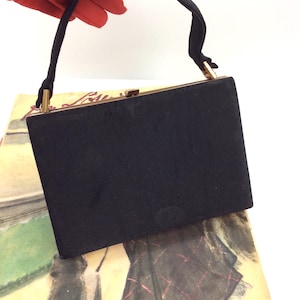 Vintage Stilvolle 1940er Jahre Coty black box Handtasche