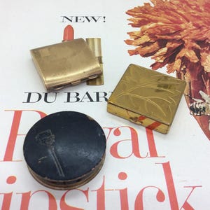3 Vintage early Rouge compacts