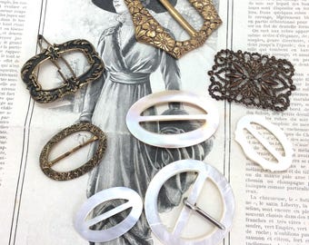 Lovely selection of 8 Vintage buckles,varying ages and styles