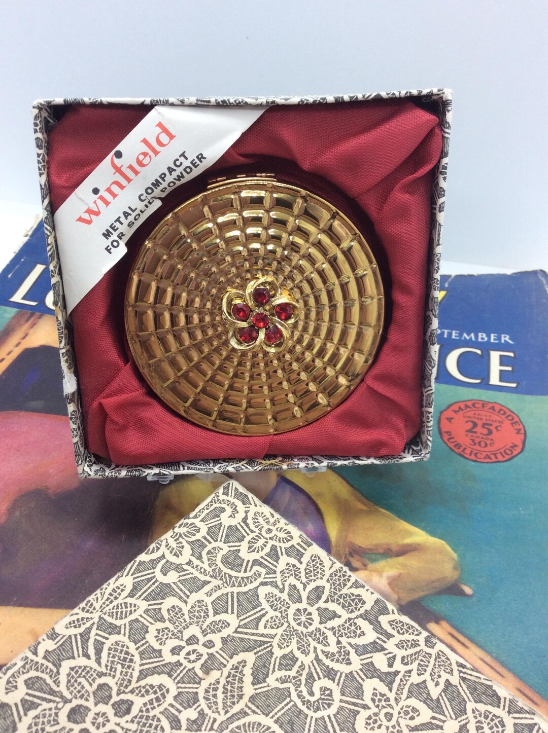 Pretty Vintage Winfield Powder Compact is Orginal Box - Etsy